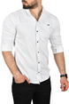 DeepSEA Slim Fit Kolay Ütülenebilir Pamuklu Spor Gömlek Likralı Kot Gömlek 2502505