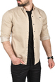 DeepSEA Slim Fit Kolay Ütülenebilir Pamuklu Spor Gömlek Likralı Kot Gömlek 2502505