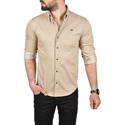DeepSEA Slim Fit Kolay Ütülenebilir Pamuklu Spor Gömlek Likralı Kot Gömlek 2502505
