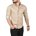 DeepSEA Slim Fit Kolay Ütülenebilir Pamuklu Spor Gömlek Likralı Kot Gömlek 2502505
