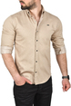 DeepSEA Slim Fit Kolay Ütülenebilir Pamuklu Spor Gömlek Likralı Kot Gömlek 2502505