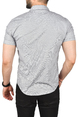 DeepSEA Slim Fit Pamuklu Kot Gömlek Kolay Ütülenebilir Çıt Çıtlı Likralı Spor Gömlek 2502504