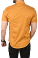 DeepSEA Slim Fit Pamuklu Kot Gömlek Kolay Ütülenebilir Çıt Çıtlı Likralı Spor Gömlek 2502504