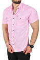 DeepSEA Slim Fit Pamuklu Kot Gömlek Kolay Ütülenebilir Çıt Çıtlı Likralı Spor Gömlek 2502504