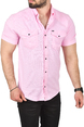 DeepSEA Slim Fit Pamuklu Kot Gömlek Kolay Ütülenebilir Çıt Çıtlı Likralı Spor Gömlek 2502504