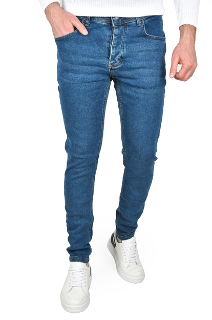 DeepSEA Yeni Sezon Taşlanmış Slim Fit Likralı Kot Pantolon Jean 2505178