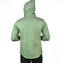 DeepSEA Kapüşonlu Cepli Slim Fit Likralı Kot Gömlek 2300396