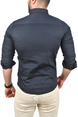 DeepSEA Likralı Kumaşı Fitilli Slim Fit Uzun Kollu Gömlek 2500805