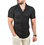 DeepSEA Slim Fit Pamuklu Apaş Yaka Kısa Kol Penye  Gömlek Dokulu Jakar Kumaş Dar Kesim Spor Gömlek 2501216