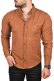 DeepSEA Slim Fit Dar Kesim Spor Gömlek Likralı Pamuklu Kot Gömlek 2300419