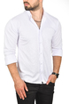 DeepSEA Slim Fit Dar Kesim Keten Gömlek Pamuklu Spor Gömlek 2501305