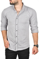 DeepSEA Slim Fit Dar Kesim Keten Gömlek Pamuklu Spor Gömlek 2501305