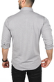 DeepSEA Slim Fit Dar Kesim Keten Gömlek Pamuklu Spor Gömlek 2501305