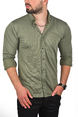 DeepSEA Slim Fit Dar Kesim Keten Gömlek Pamuklu Spor Gömlek 2501305