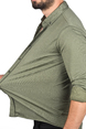 DeepSEA Slim Fit Dar Kesim Keten Gömlek Pamuklu Spor Gömlek 2501305