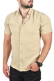 DeepSEA Slim Fit Likralı Spor Gömlek Dar Kesim Kısa Kol Gömlek 2501315