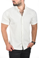 DeepSEA Slim Fit Likralı Spor Gömlek Dar Kesim Kısa Kol Gömlek 2501315