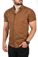 DeepSEA Slim Fit Likralı Spor Gömlek Dar Kesim Kısa Kol Gömlek 2501315
