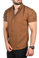 DeepSEA Slim Fit Likralı Spor Gömlek Dar Kesim Kısa Kol Gömlek 2501315