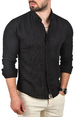 DeepSEA Slim Fit Dar Kesim Pamuklu Spor Gömlek Jakar Kumaş Likralı Gömlek 2500552
