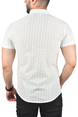 DeepSEA Slim Fit Likralı Spor Gömlek Dar Kesim Kısa Kol Gömlek 2501315