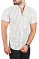 DeepSEA Slim Fit Likralı Spor Gömlek Dar Kesim Kısa Kol Gömlek 2501315