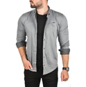 DeepSEA Slim Fit Kolay Ütülenebilir Pamuklu Spor Gömlek Likralı Kot Gömlek 2502505