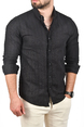 DeepSEA Slim Fit %100 Pamuk Keten Gömlek Dar Kesim Dokulu Keten Gömlek 2501302