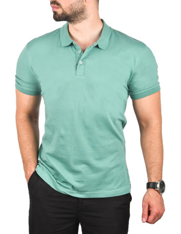 DeepSEA Slim Fit Nefes Alan Pamuklu Polo Yaka Tişört Dar Kesim Örme Kumaş Tişört 2501207 2