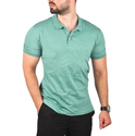 DeepSEA Slim Fit Nefes Alan Pamuklu Polo Yaka Tişört Dar Kesim Örme Kumaş Tişört 2501207