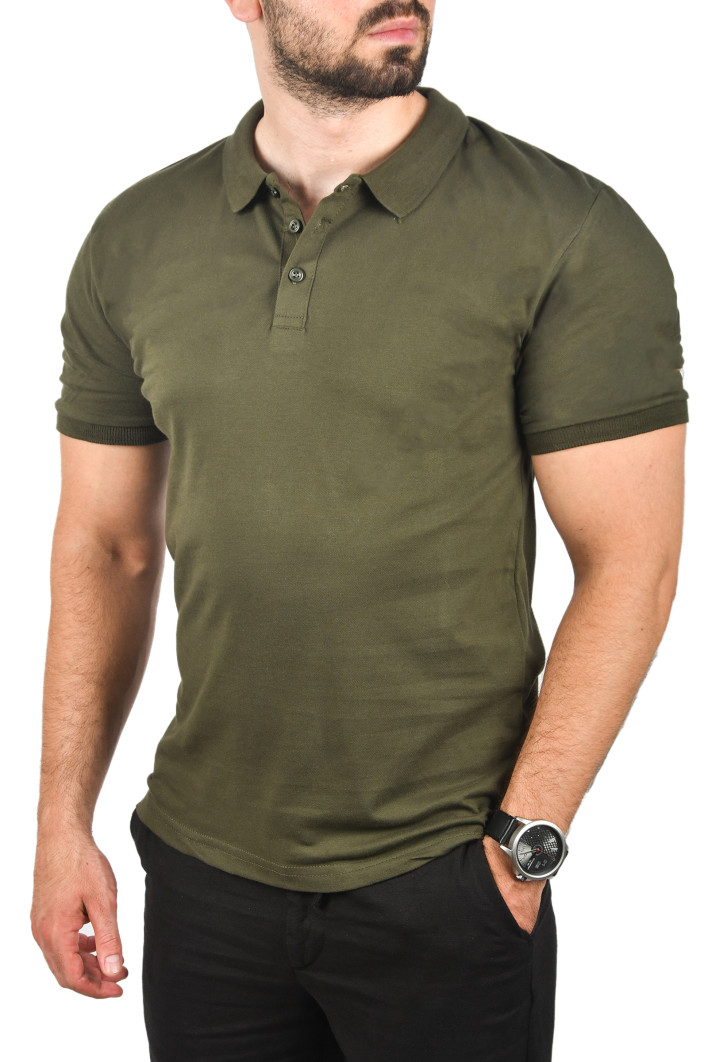 DeepSEA Slim Fit Nefes Alan Pamuklu Polo Yaka Tişört Dar Kesim Örme Kumaş Tişört 2501207 2