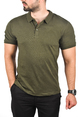 DeepSEA Slim Fit Nefes Alan Pamuklu Polo Yaka Tişört Dar Kesim Örme Kumaş Tişört 2501207