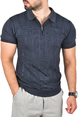 DeepSEA Slim Fit Nefes Alan Pamuklu Polo Yaka Tişört Dar Kesim Örme Kumaş Tişört 2501207