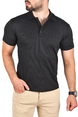 DeepSEA Slim Fit Pamuklu Polo Yaka Tişört Dar Kesim Örme Kumaş Tişört 2501203