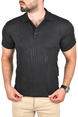 DeepSEA Slim Fit Pamuklu Polo Yaka Tişört Dar Kesim Örme Kumaş Tişört 2501203