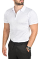 DeepSEA Slim Fit Nefes Alan Pamuklu Polo Yaka Tişört Dar Kesim Örme Kumaş Tişört 2505030