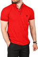 DeepSEA Slim Fit Pamuklu Kumaş Polo Yaka Tişört Nefes Alan Dar Kesim Kıvrılmaz Yaka Tişört 2503021
