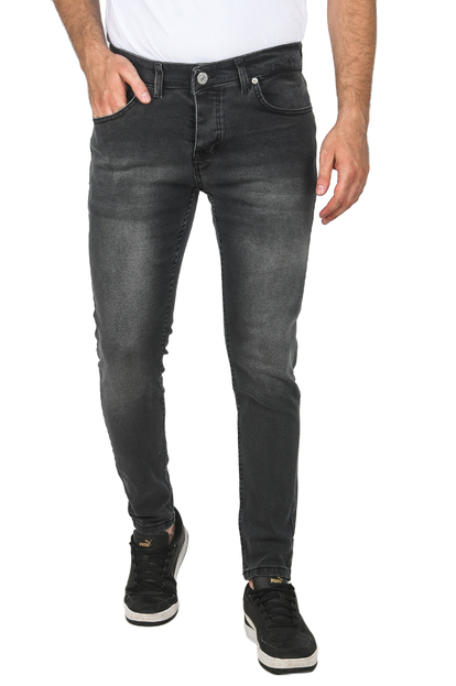 DeepSEA Slim Fit Dar Kesim Likralı Jean Tırnak Taşlamalı Kot Pantolon 2508205