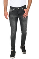 DeepSEA Slim Fit Dar Kesim Likralı Jean Tırnak Taşlamalı Kot Pantolon 2508205