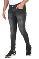 DeepSEA Slim Fit Dar Kesim Likralı Jean Tırnak Taşlamalı Kot Pantolon 2508205