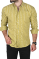 DeepSEA Slim Fit %100 Pamuk Keten Gömlek Dar Kesim Dokulu Keten Gömlek 2501301