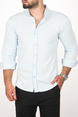 DeepSEA Slim Fit Dar Kesim Keten Gömlek Pamuklu Spor Gömlek 2501305