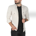 DeepSEA Slim Fit Dar Kesim Pamuklu Spor Gömlek Jakar Kumaş Likralı Gömlek 2500552