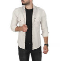 DeepSEA Slim Fit Dar Kesim Pamuklu Spor Gömlek Jakar Kumaş Likralı Gömlek 2500552