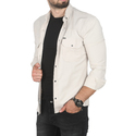 DeepSEA Slim Fit Dar Kesim Pamuklu Spor Gömlek Jakar Kumaş Likralı Gömlek 2500552