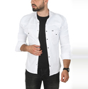 DeepSEA Slim Fit Dar Kesim Pamuklu Spor Gömlek Jakar Kumaş Likralı Gömlek 2500552