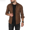 DeepSEA Slim Fit Dar Kesim Pamuklu Spor Gömlek Jakar Kumaş Likralı Gömlek 2500552