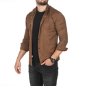 DeepSEA Slim Fit Dar Kesim Pamuklu Spor Gömlek Jakar Kumaş Likralı Gömlek 2500552