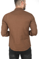 DeepSEA Slim Fit Dar Kesim Pamuklu Spor Gömlek Jakar Kumaş Likralı Gömlek 2500552
