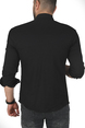 DeepSEA Slim Fit Dar Kesim Pamuklu Spor Gömlek Jakar Kumaş Likralı Gömlek 2500552